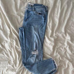 Dear John Light Blue Distressed Skinny Jeans